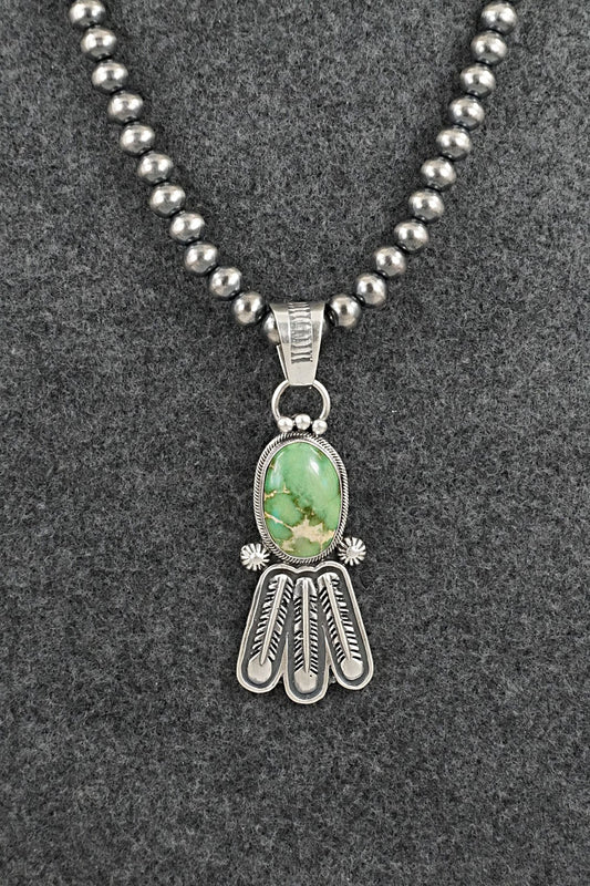 Turquoise & Sterling Silver Necklace - Verley Betone