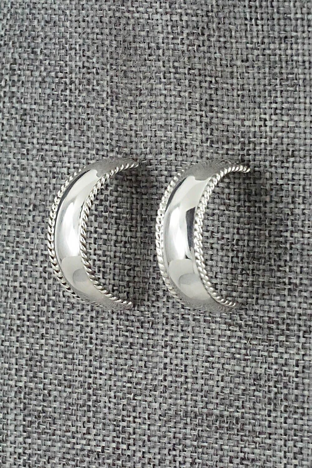 Sterling Silver Hoop Earrings - Gregg Yazzie