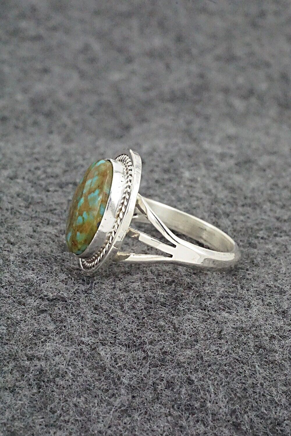 Turquoise & Sterling Silver Ring - Daniel Benally - Size 8.75