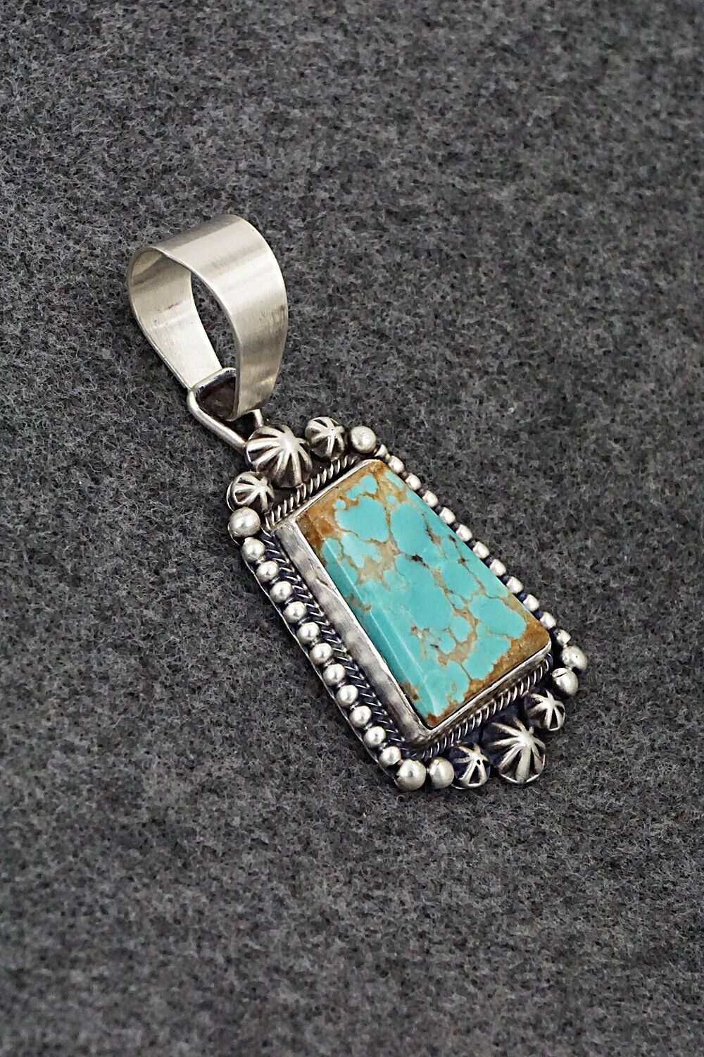 Turquoise & Sterling Silver Pendant - Daniel Benally