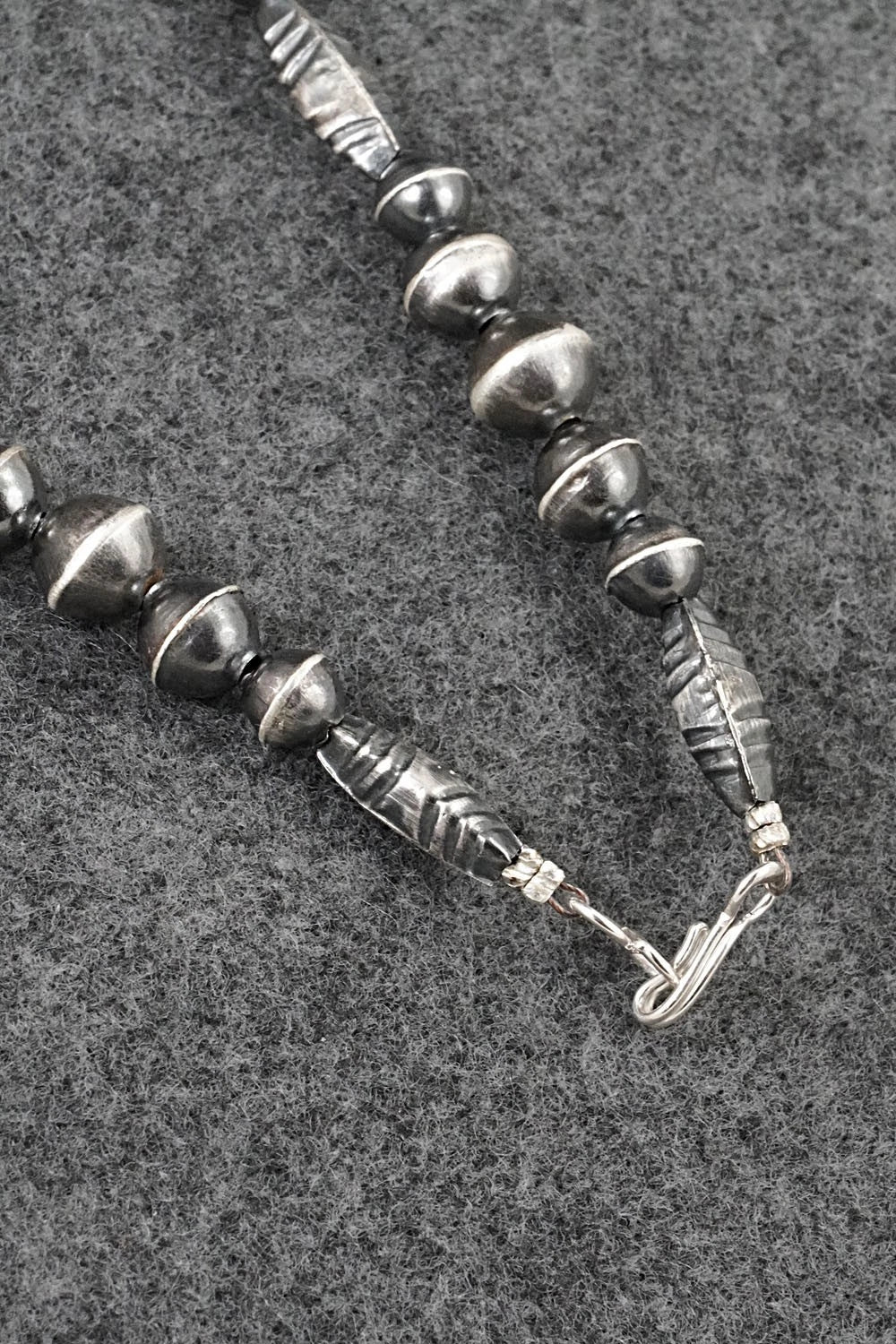 Sterling Silver Navajo Pearl Necklace 19" - Vintage