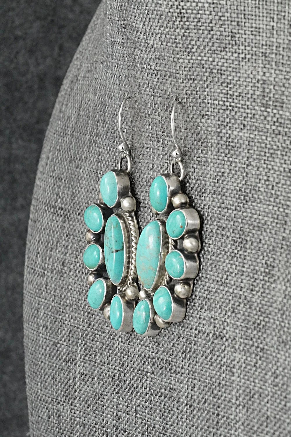 Turquoise & Sterling Silver Earrings - Kathleen Livingston