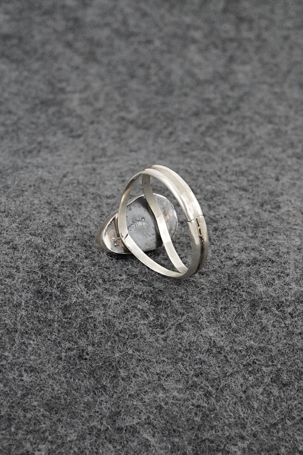 Turquoise & Sterling Silver Ring - Rosemary Saunders - Size 8