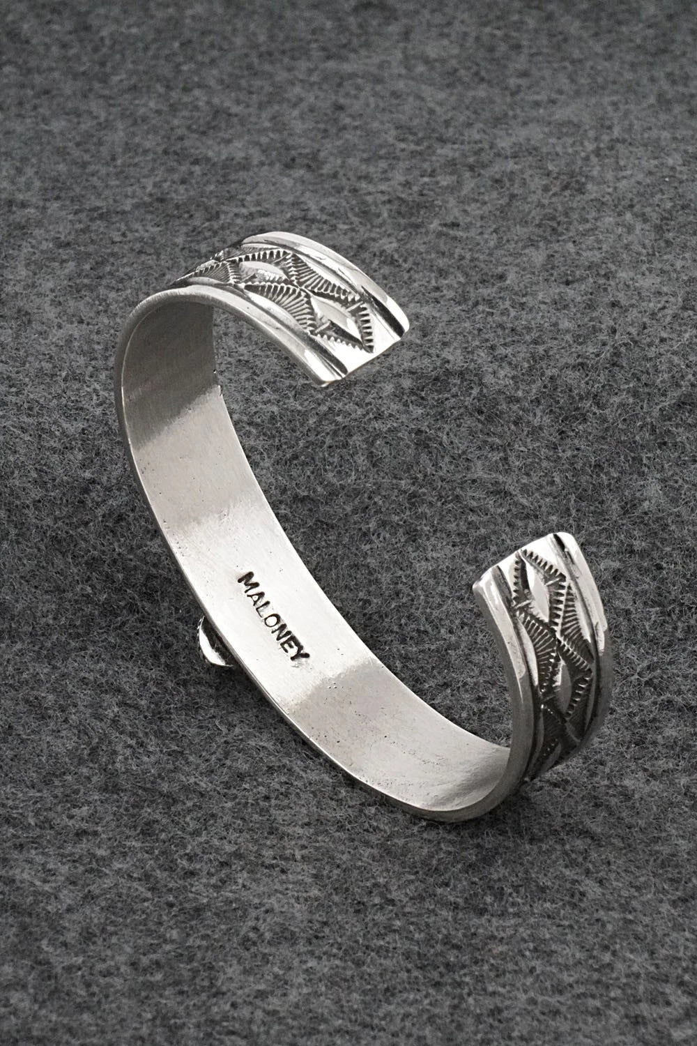 Turquoise & Sterling Silver Bracelet - Leonard Maloney