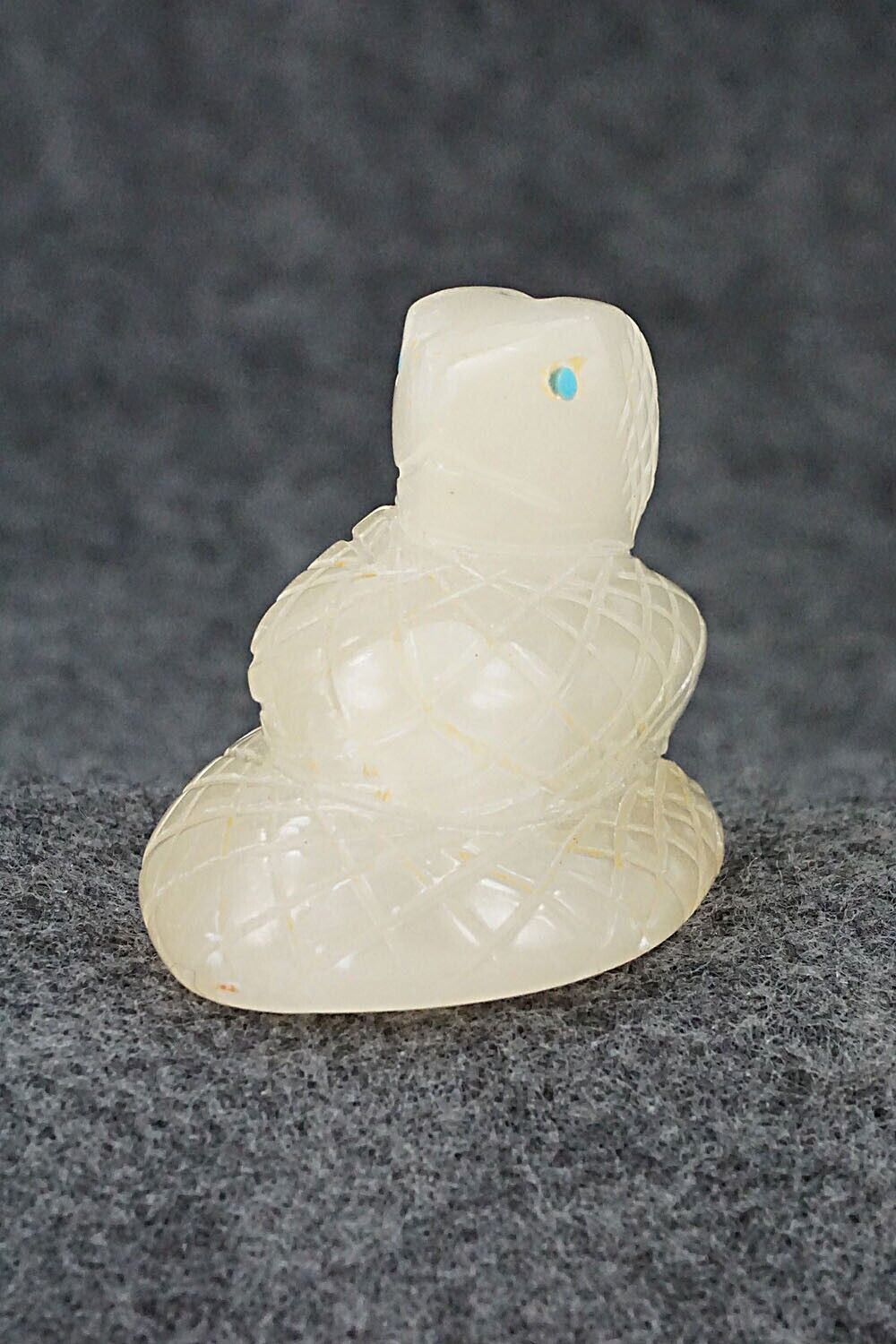 Snake Zuni Fetish Carving - Gilbert Lonjose