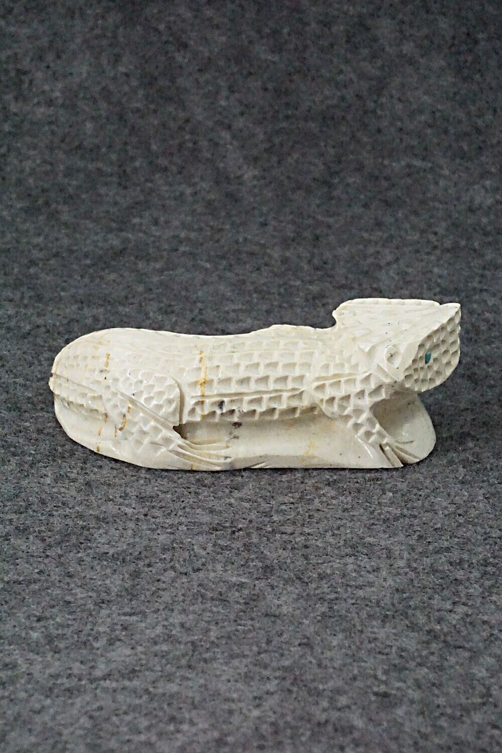 Horned Toad Zuni Fetish Carving - Jensen Charlie