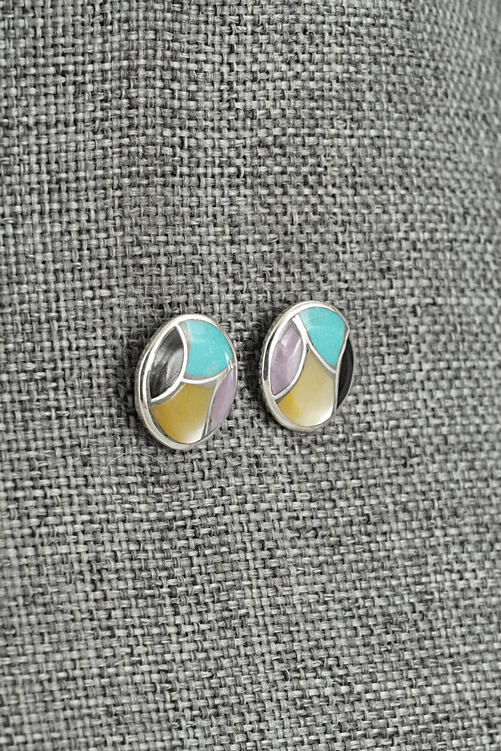 Multi-Stone & Sterling Silver Earrings - Orena Leekya