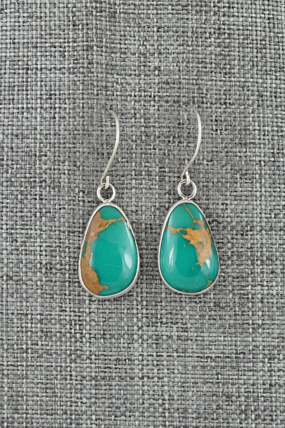 Turquoise & Sterling Silver Earrings - Rosemary Saunders