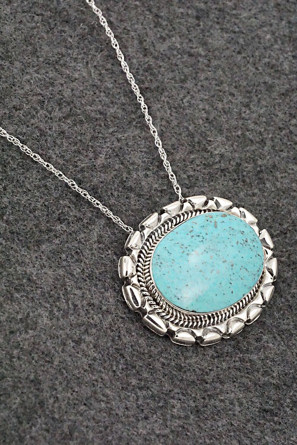 Turquoise & Sterling Silver Necklace - Jimson Belin