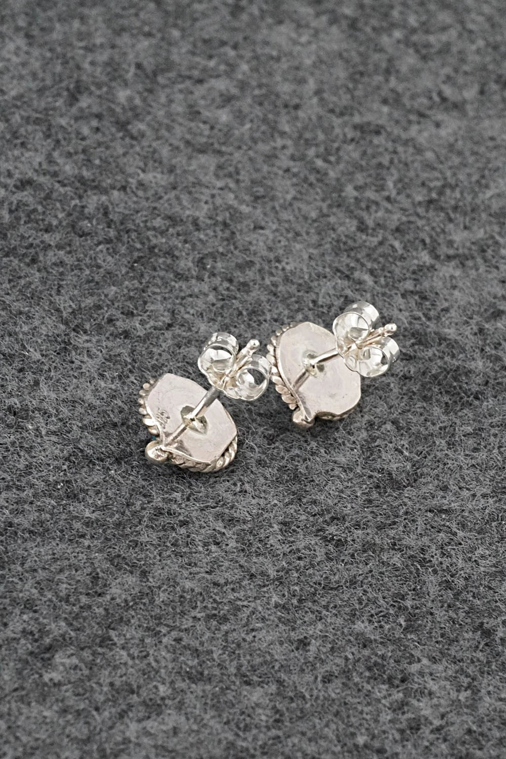 Turquoise and Sterling Silver Earrings - Gilbert Weebothee