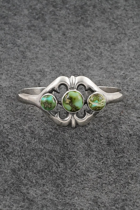 Turquoise & Sterling Silver Bracelet - Eugene Gruber