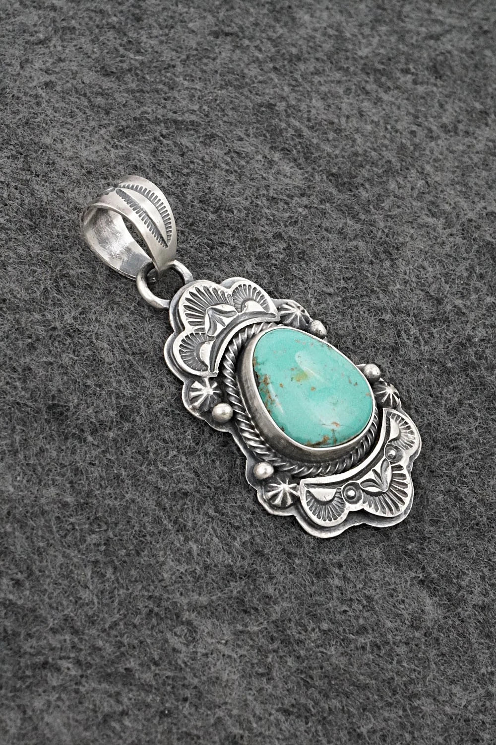 Turquoise & Sterling Silver Pendant - Randy Boyd