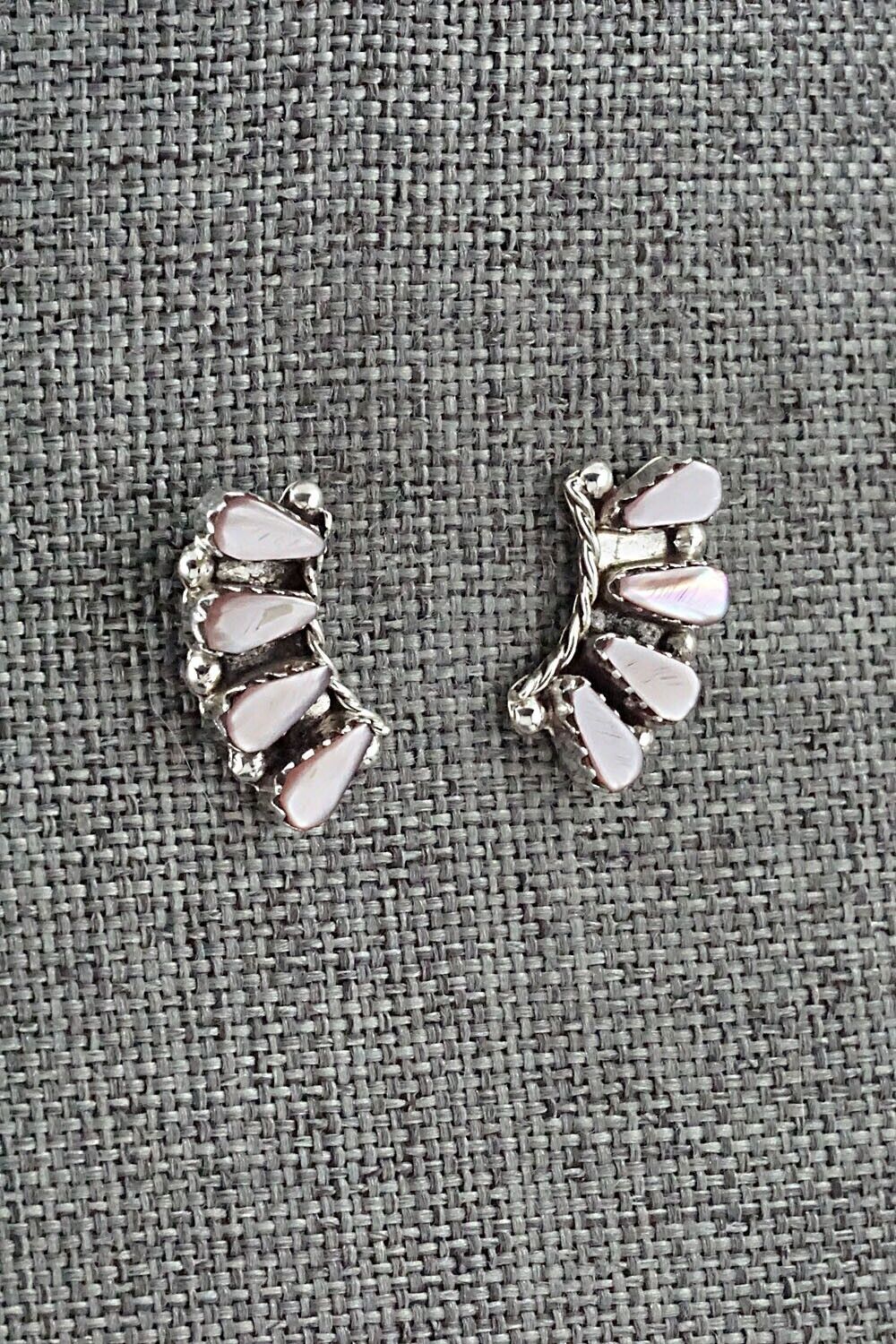 Mother of Pearl & Sterling Silver Earrings - Diane Cachini
