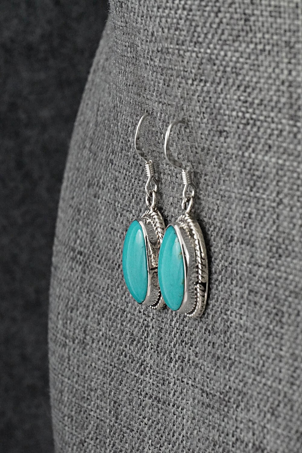 Turquoise & Sterling Silver Earrings - Sharon McCarthy