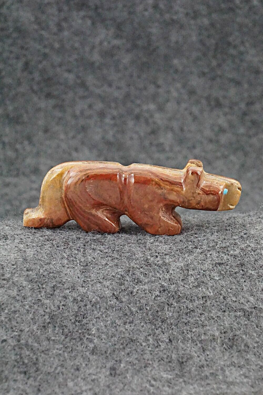 Mountain Lion Zuni Fetish Carving - Reynold Lunasee