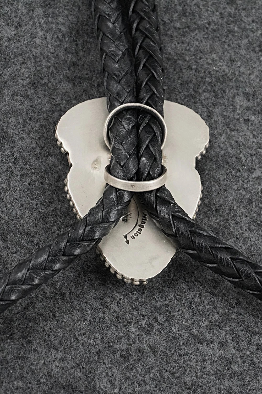 Turquoise & Sterling Silver Bolo Tie - Darrin Livingston