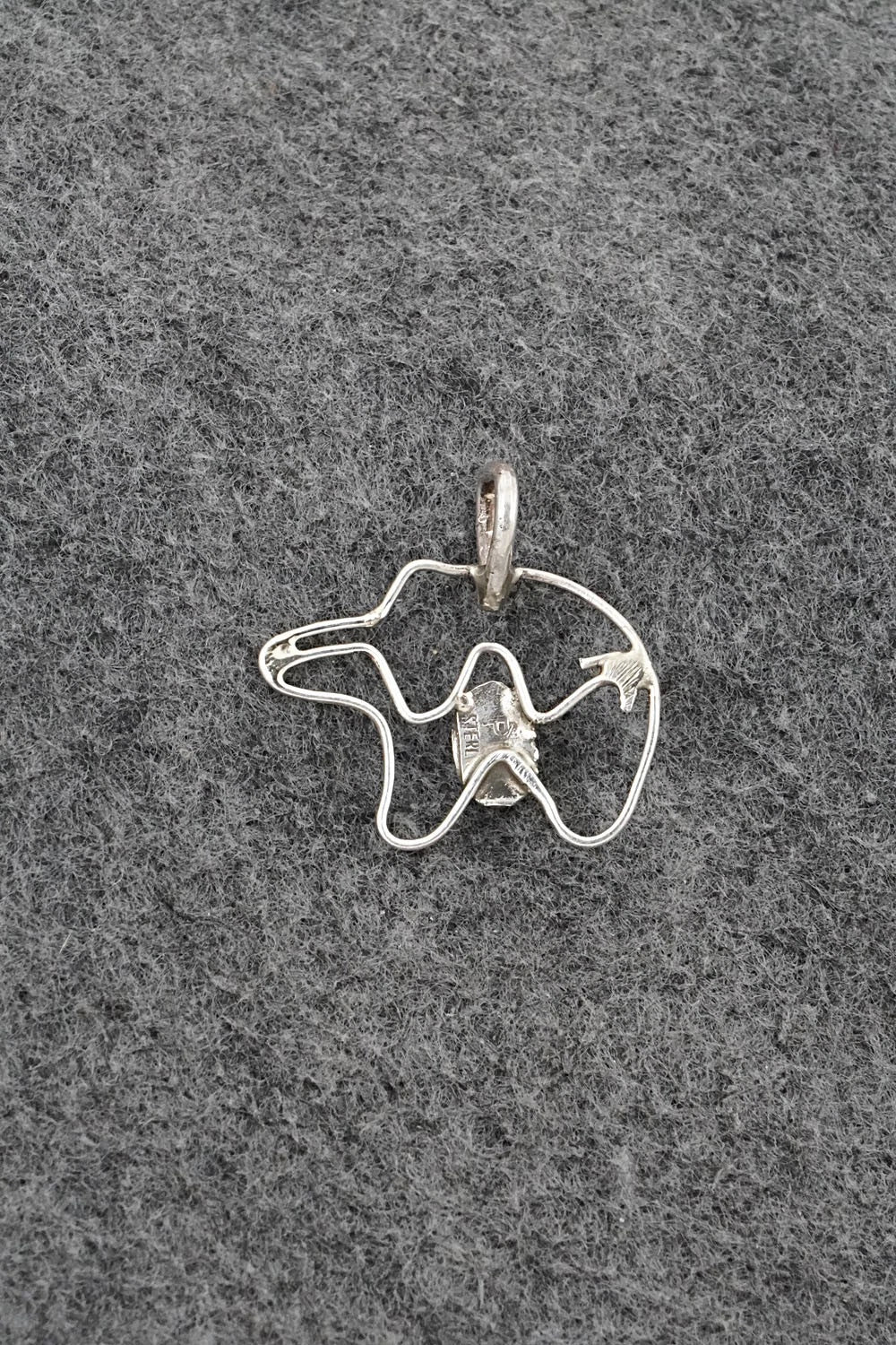 Turquoise & Sterling Silver Pendant - Priscilla Reeder