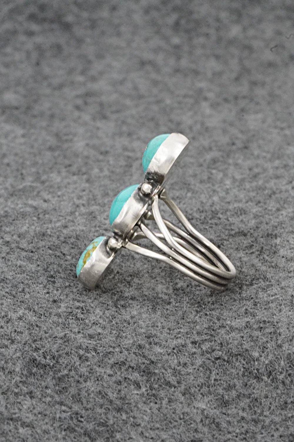 Turquoise & Sterling Silver Ring - Verley Betone - Size 8