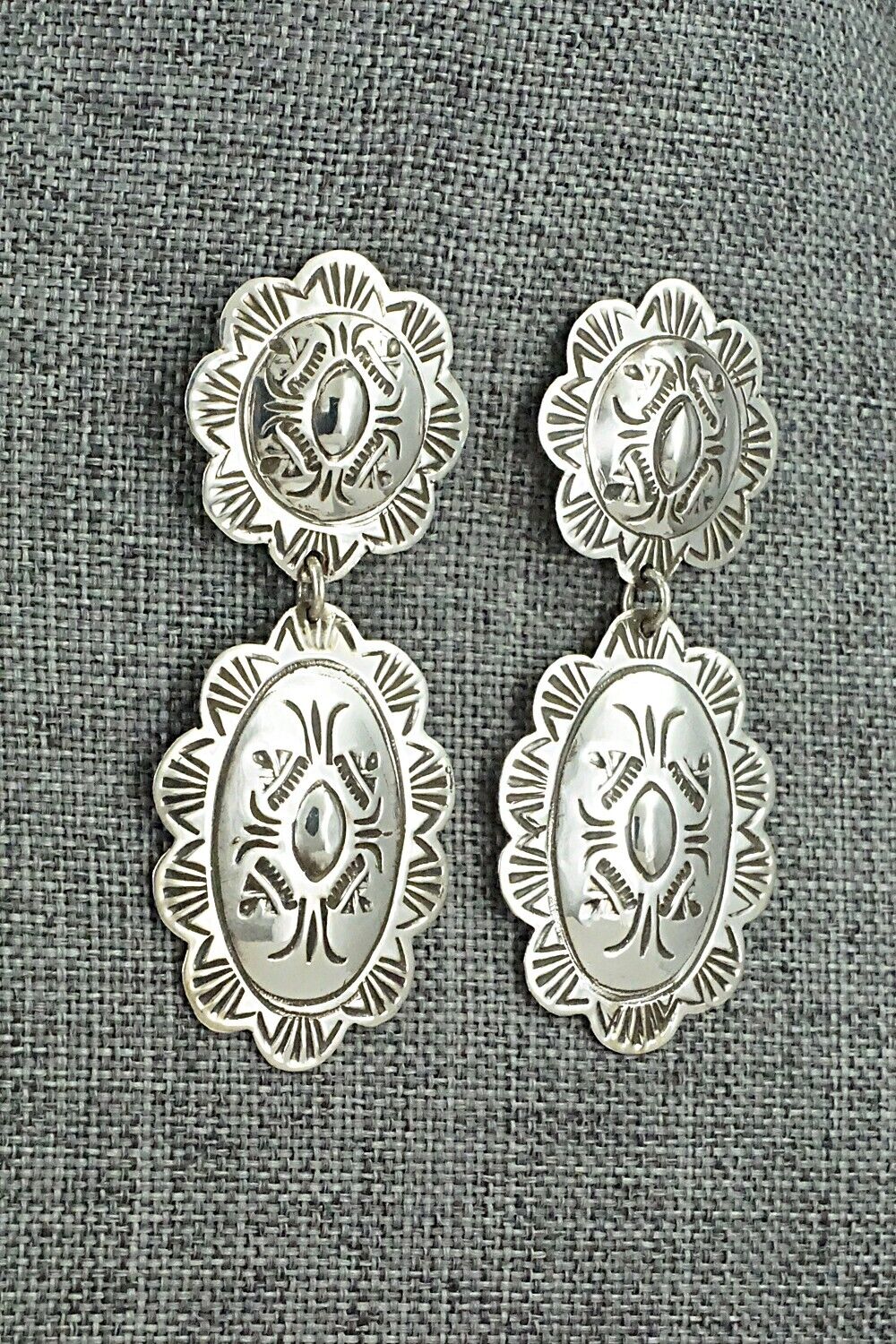 Sterling Silver Earrings - Bertha Begay