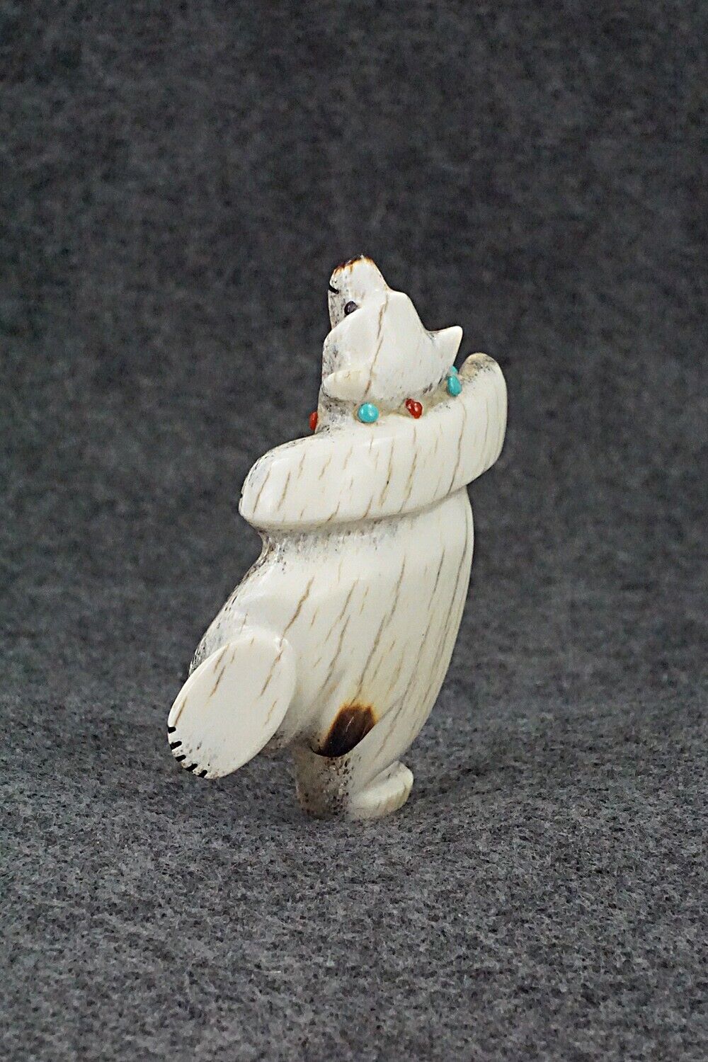 Dancing Bear Zuni Fetish Carving - Claudia Peina