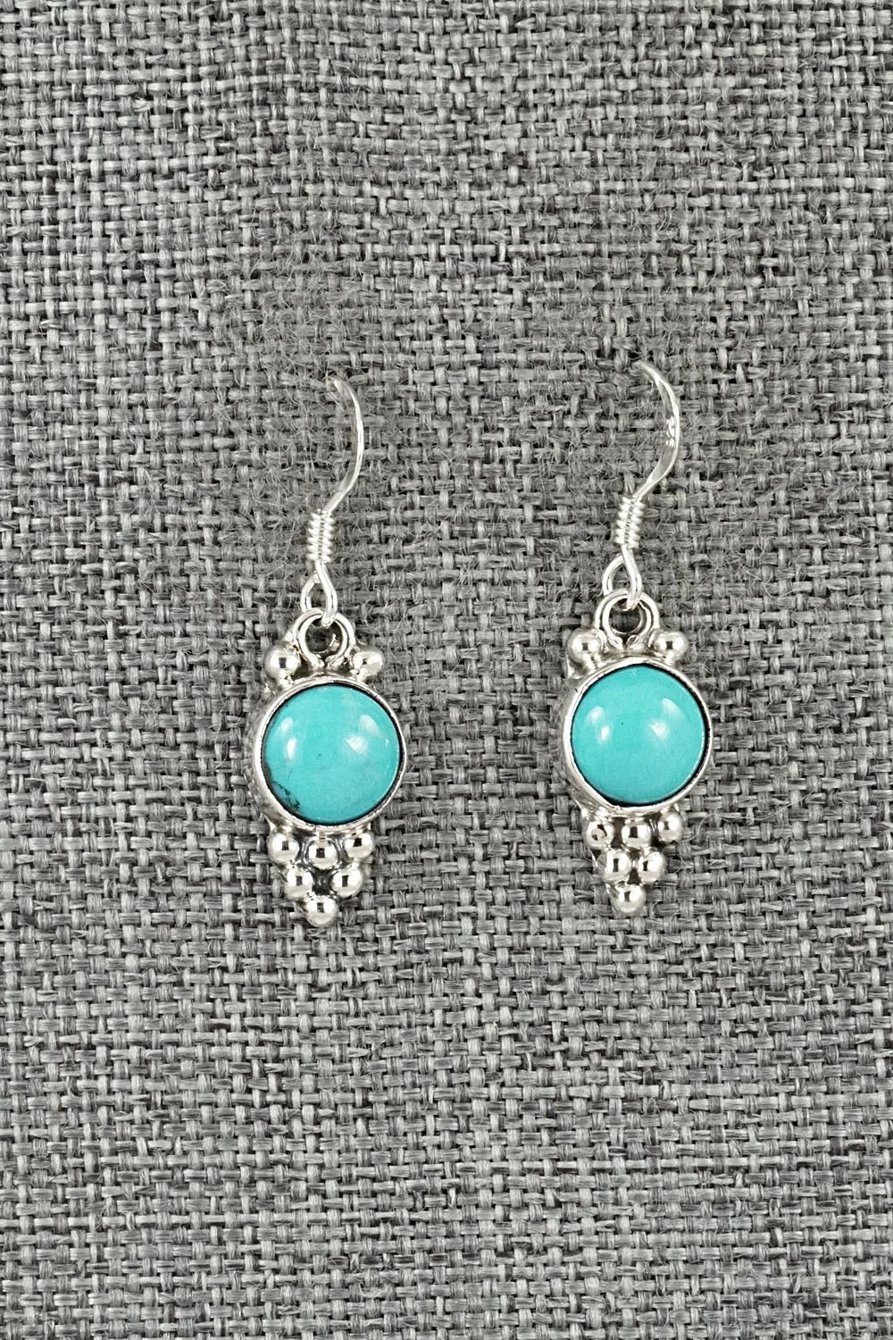 Turquoise & Sterling Silver Earrings - Isabell Yazzie