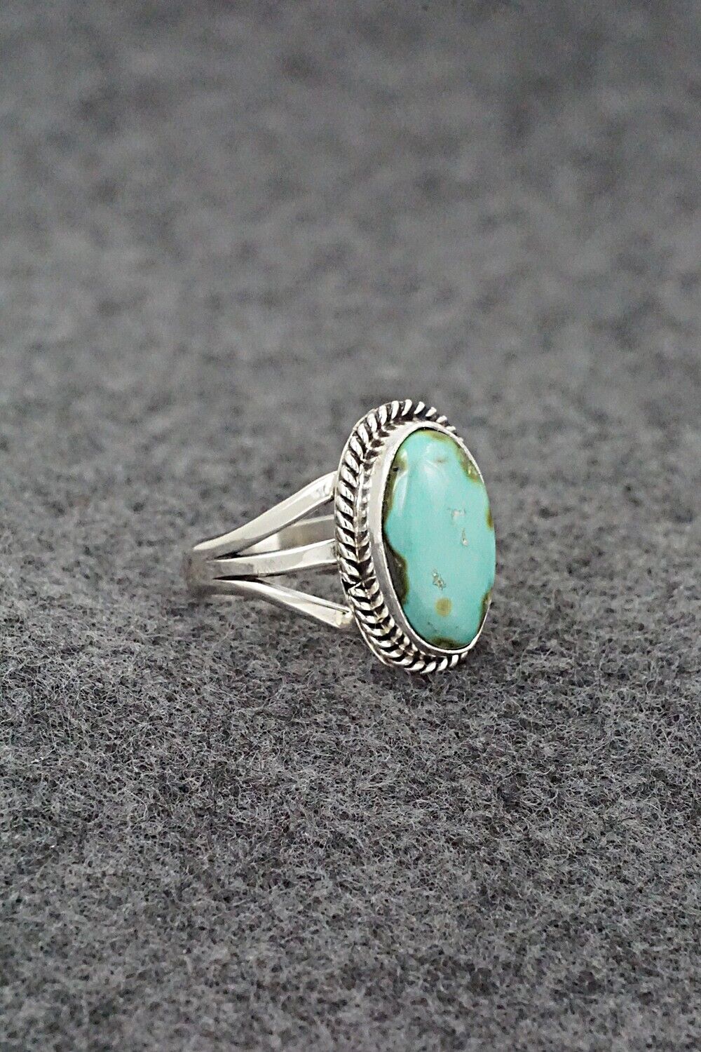 Turquoise & Sterling Silver Ring - Alice Rose Saunders - Size 6.5