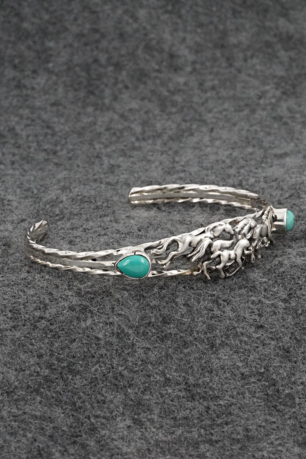 Turquoise & Sterling Silver Bracelet - Bobby Platero