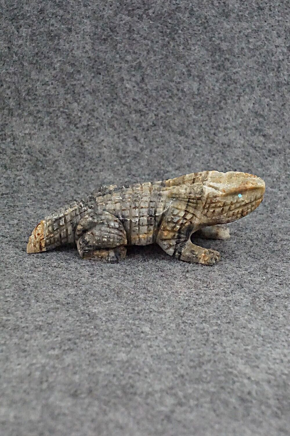 Horned Toad Zuni Fetish Carving - Tony Mackel