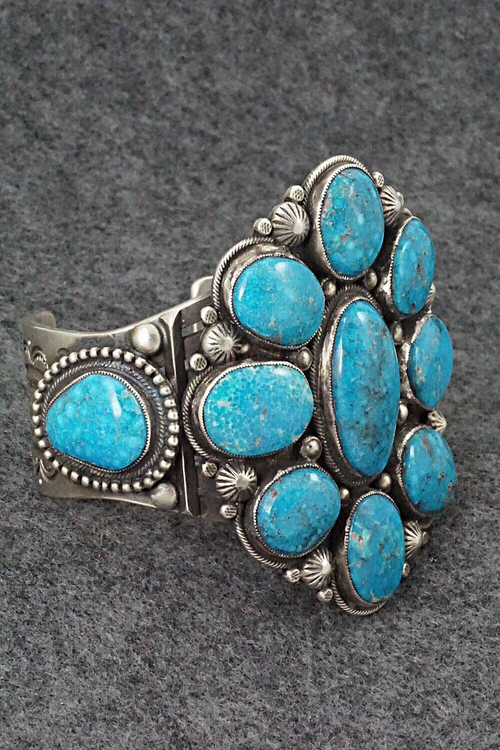 Turquoise and Sterling Silver Bracelet - Calvin Martinez