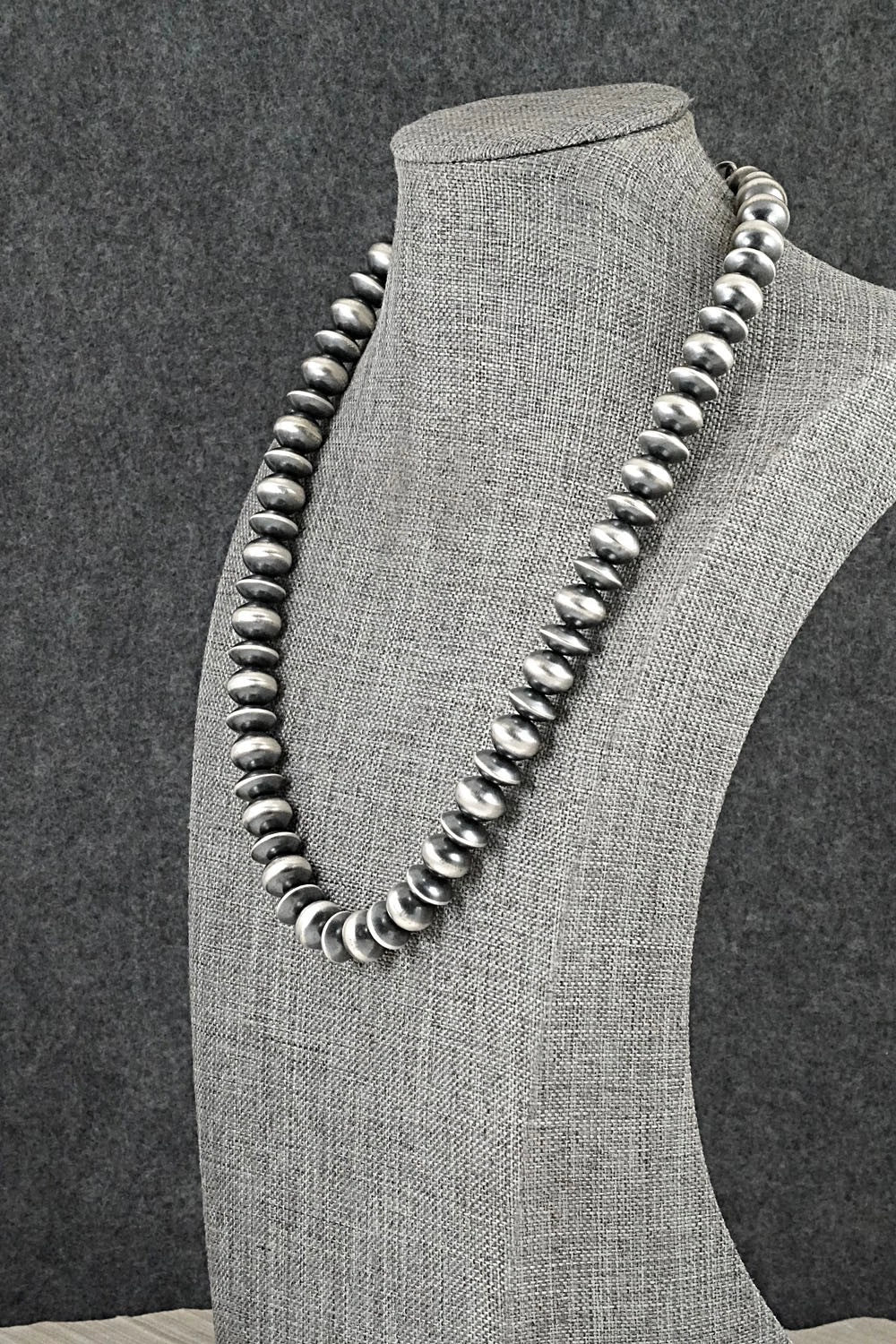 Sterling Silver Navajo Pearl Necklace 20" - Preston Haley