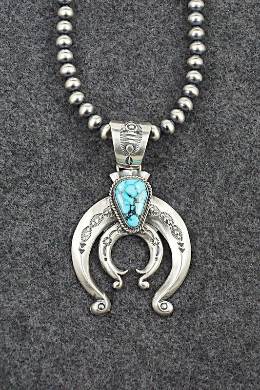 Turquoise & Sterling Silver Necklace - Paige Gordon