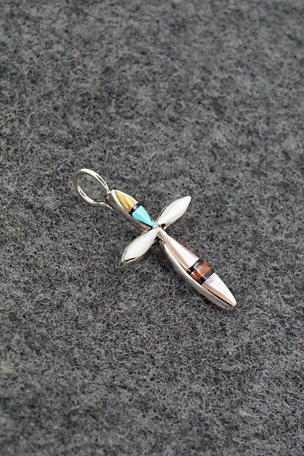 Multi-Stone & Sterling Silver Pendant - Lynette Bowannie