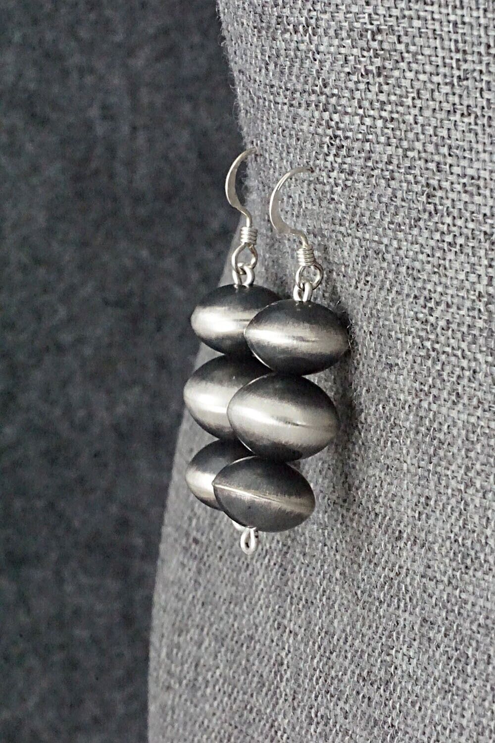 Sterling Silver Navajo Pearl Earrings - Presley Haley