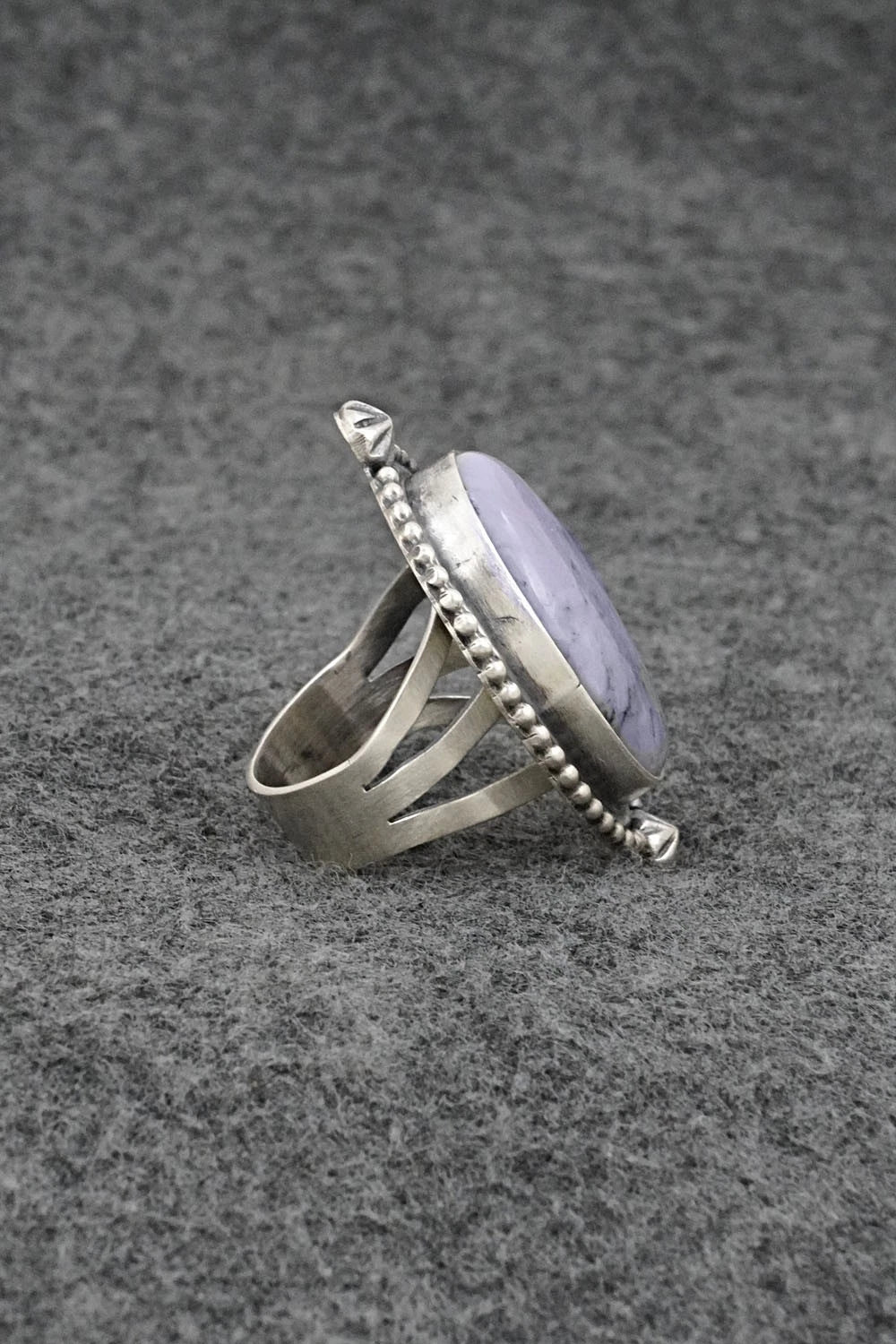 Morado & Sterling Silver Ring - Darrin Livingston - Size 6.5