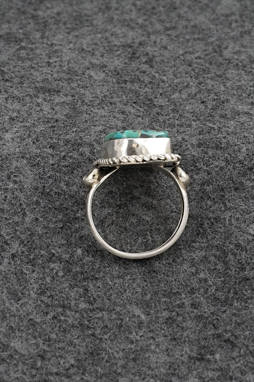 Turquoise & Sterling Silver Ring - Priscilla Reeder - Size 8