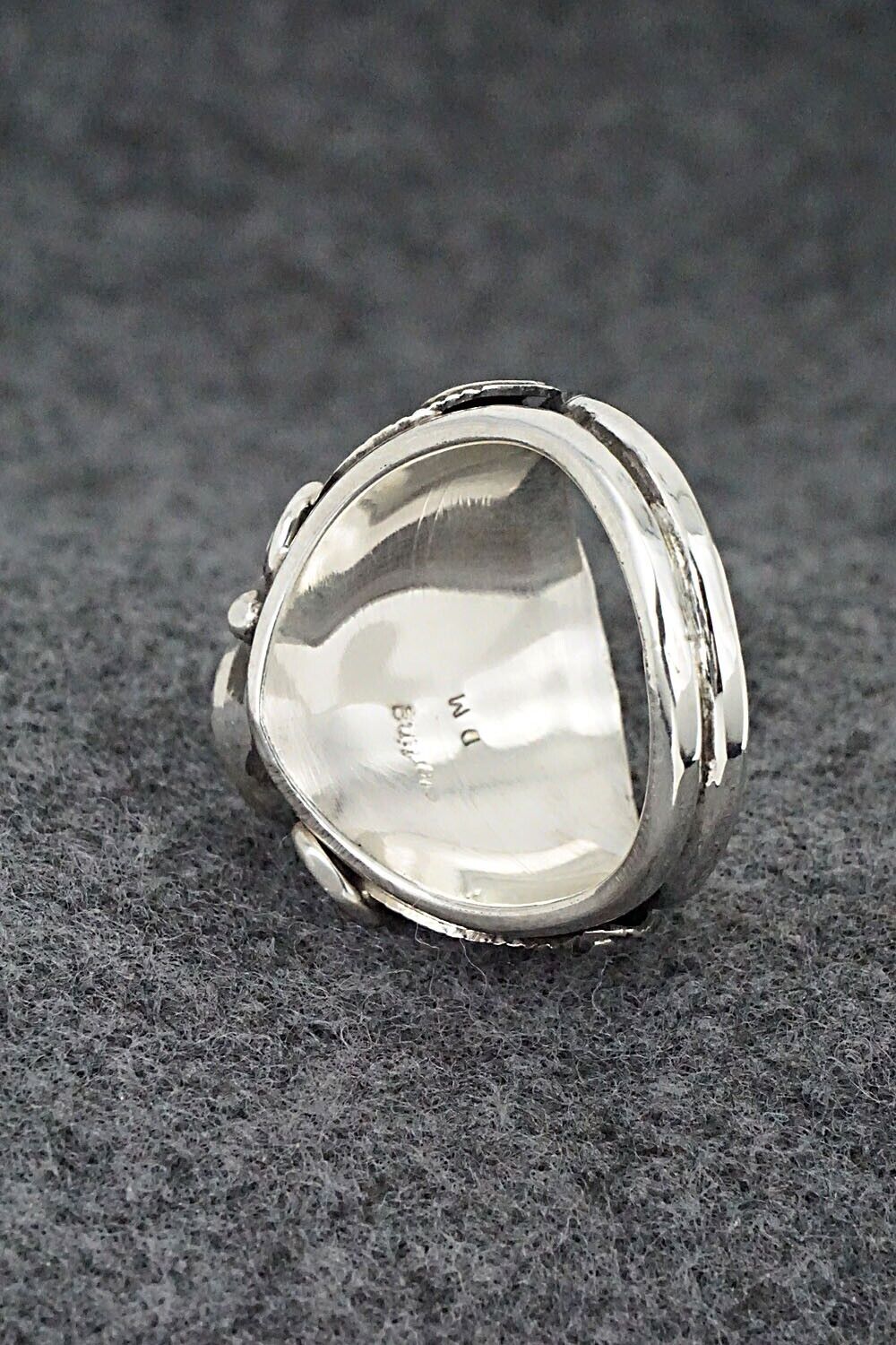 White Buffalo & Sterling Silver Ring - Davey Morgan - Size 11.5