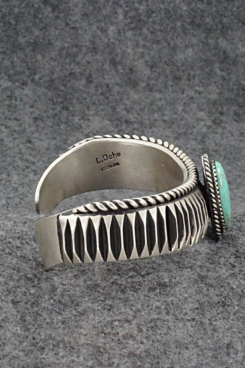 Turquoise & Sterling Silver Bracelet - Leander Tahe