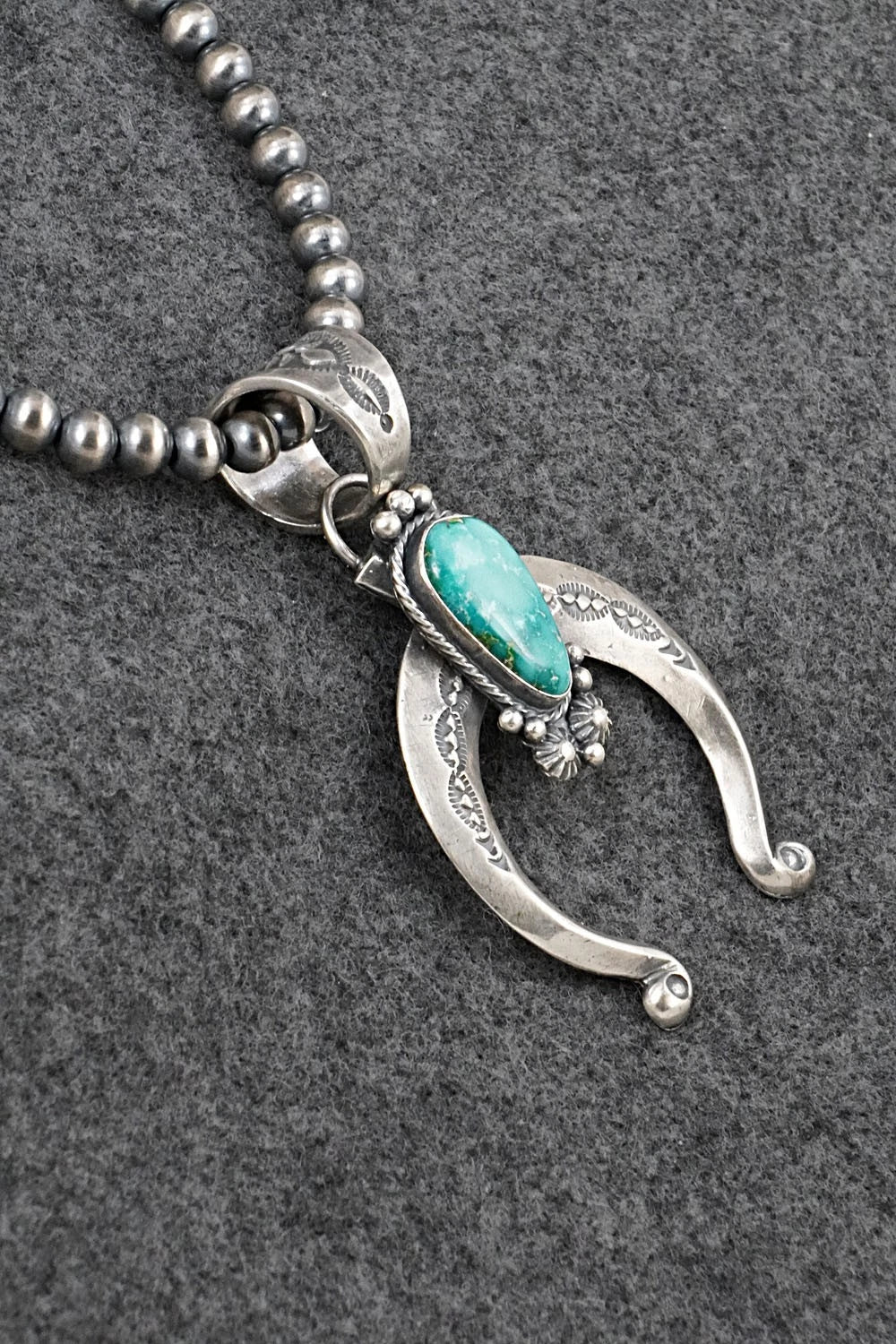 Turquoise & Sterling Silver Necklace - Samuel Yellowhair