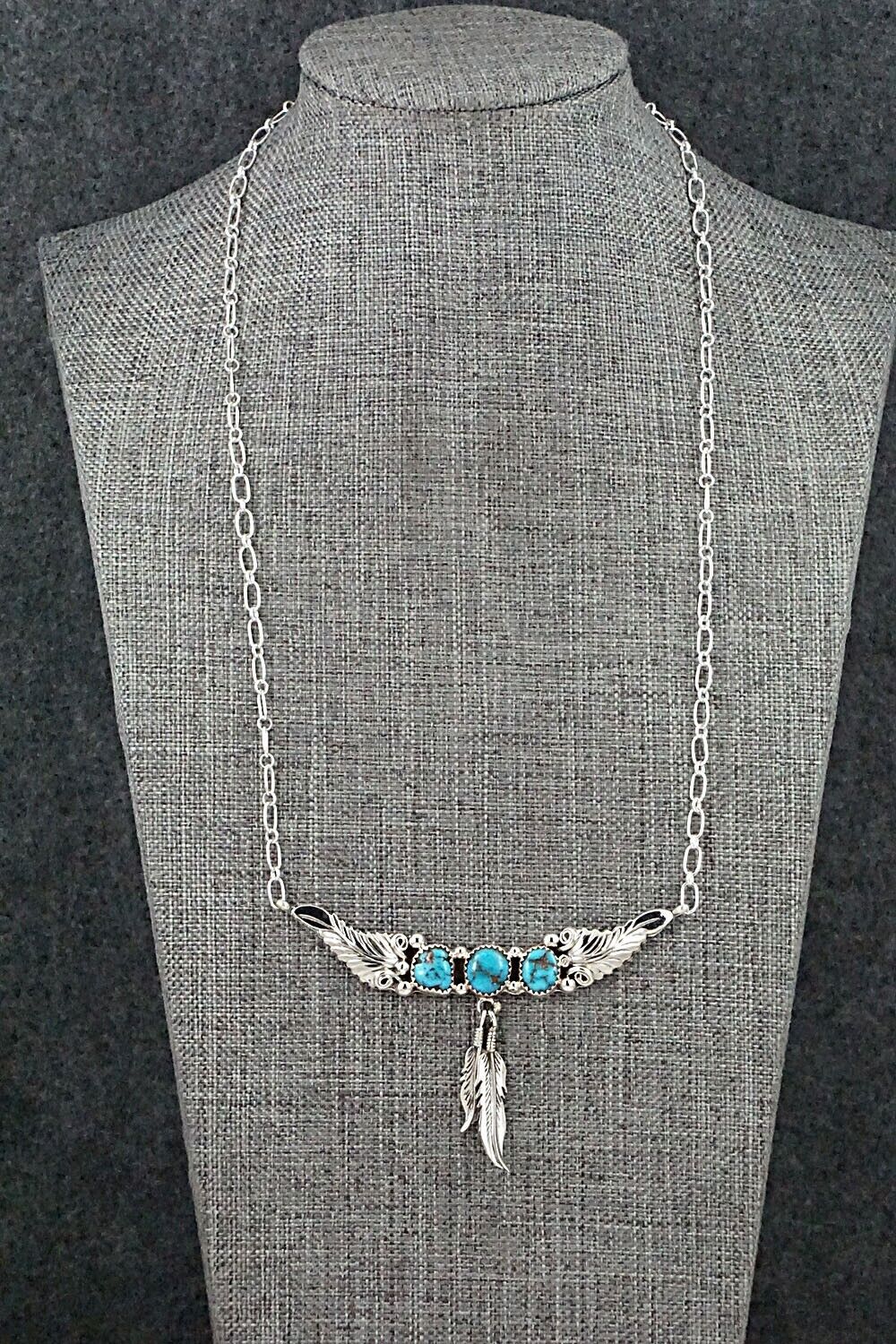 Turquoise & Sterling Silver Necklace - Sadie Jim