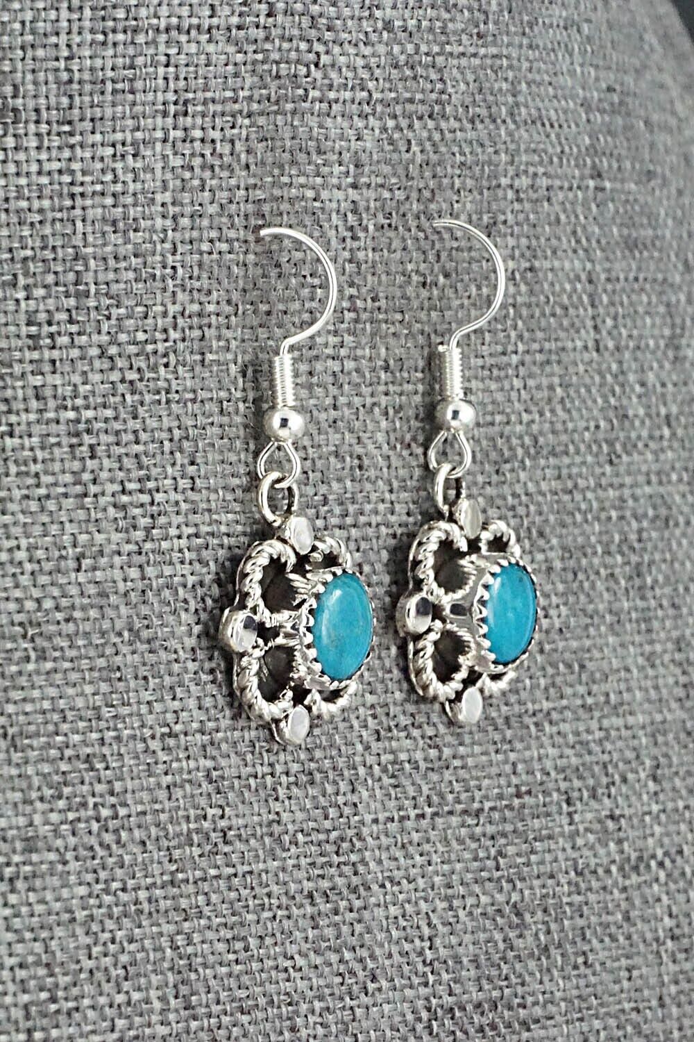 Turquoise & Sterling Silver Earrings - Sandra Parkett
