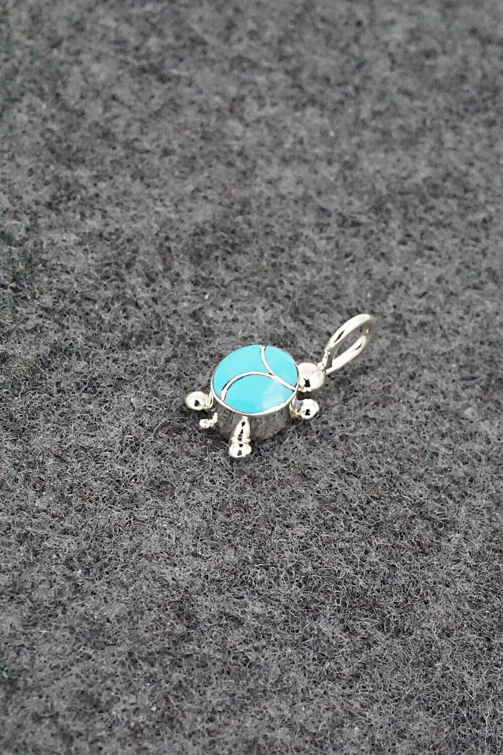Turquoise & Sterling Silver Pendant - Derricka Yatsatie