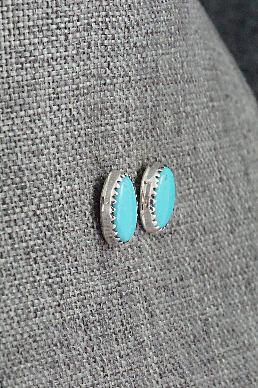 Turquoise & Sterling Silver Earrings - Annie Spencer
