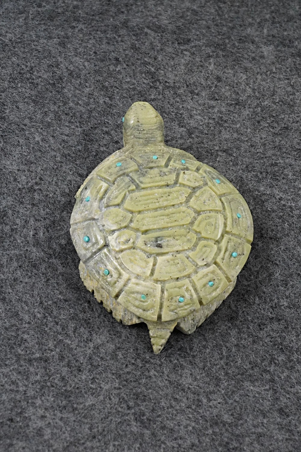 Turtle Zuni Fetish Carving - Adrian Cachini