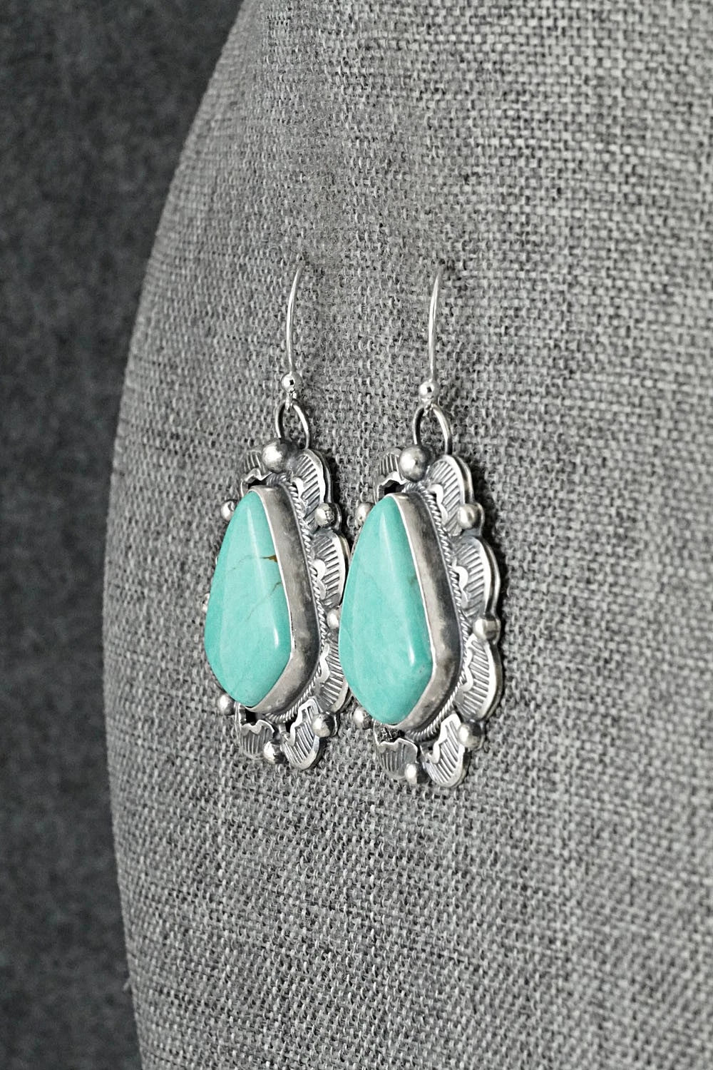 Turquoise & Sterling Silver Earrings - Jackson Hoskie