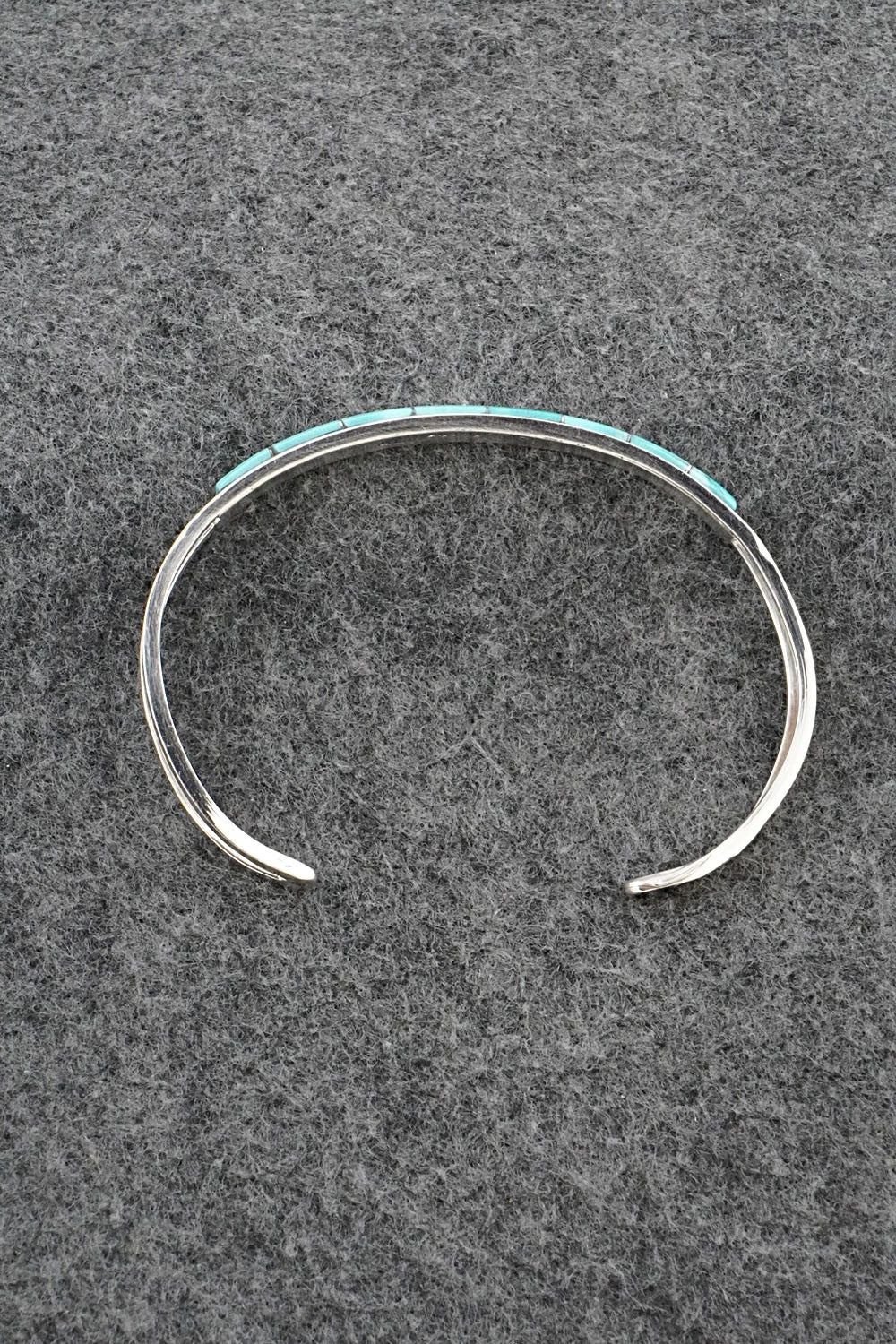 Turquoise & Sterling Silver Inlay Bracelet - Anson Wallace