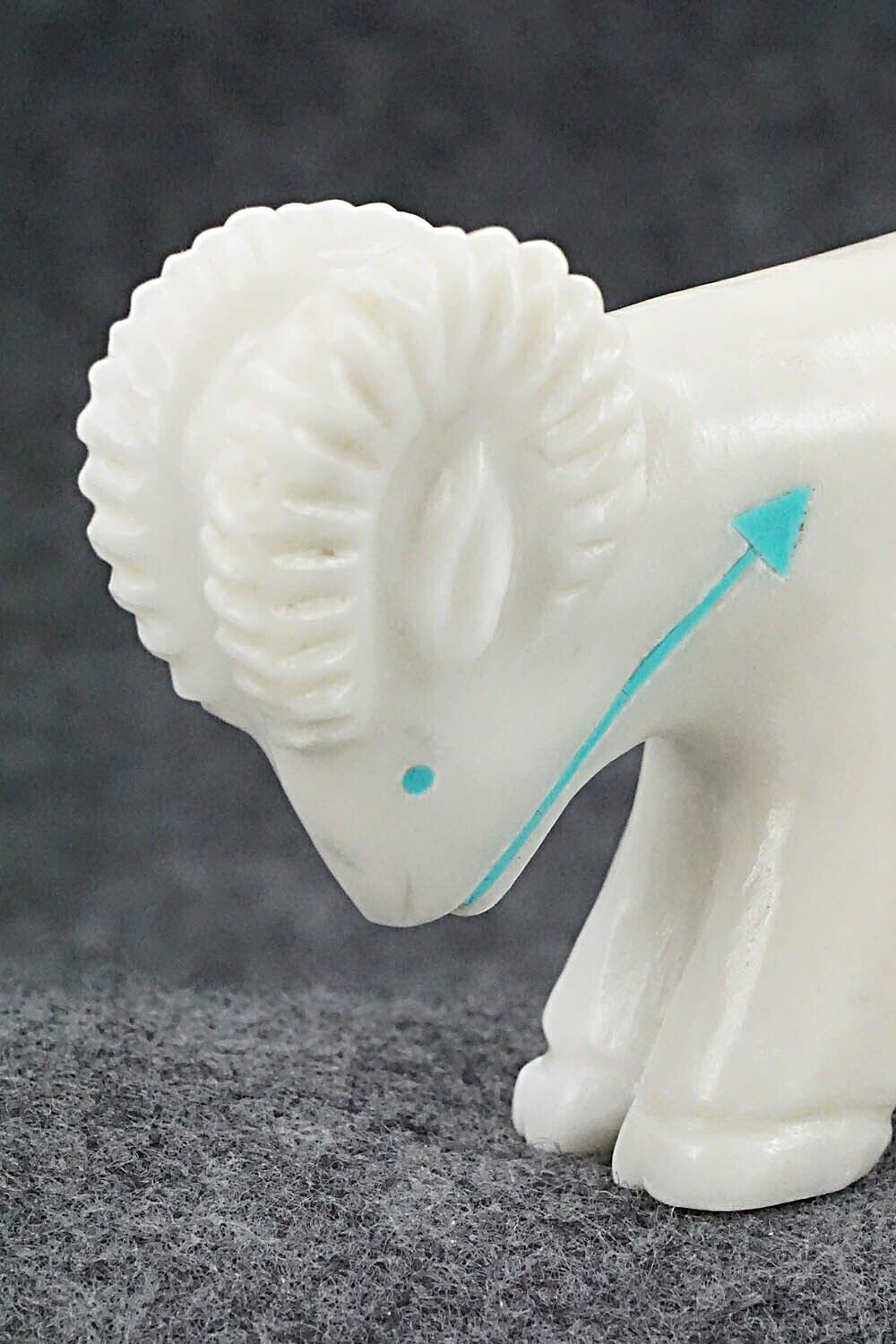 Ram Zuni Fetish Carving - Andres Quandelacy