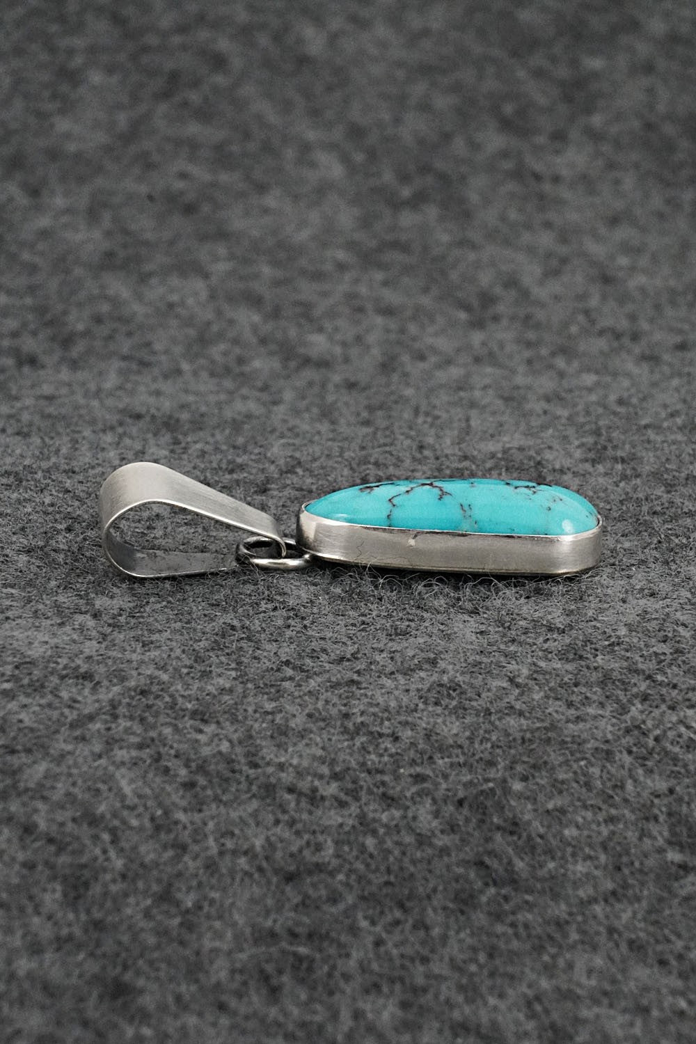 Turquoise & Sterling Silver Pendant - Rena Begay