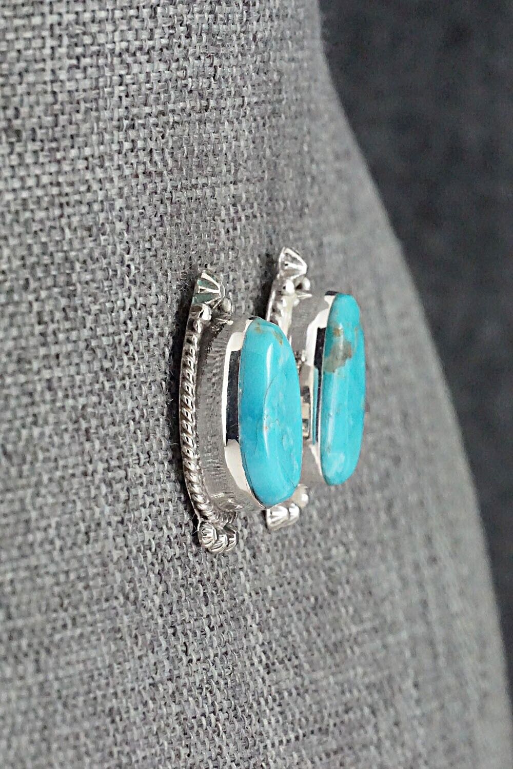 Turquoise and Sterling Silver Earrings - Sharon McCarthy