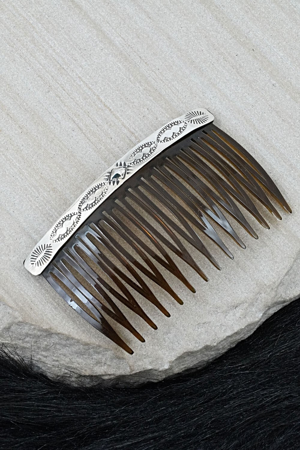 Sterling Silver Hair Combs - Bertha Begay