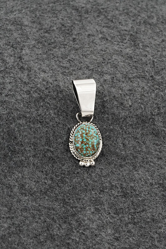 Turquoise & Sterling Silver Pendant - Rena Begay